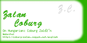 zalan coburg business card